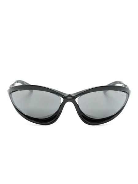  Prada Eyewear Runway Geometric-frame Sunglasses - Black 