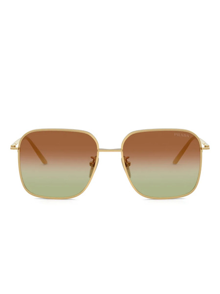 Prada Eyewear Square-frame Sunglasses - Gold 