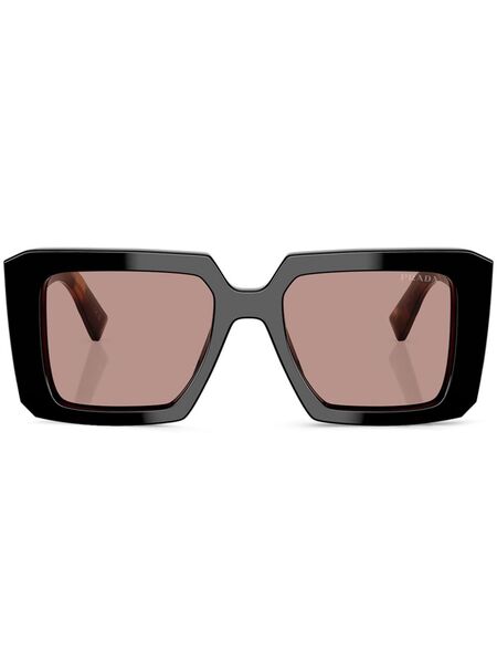  Prada Eyewear Tortoiseshell-effect Square Sunglasses - Black 