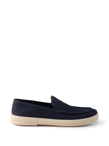  Prada Fabric Loafers - Blue 