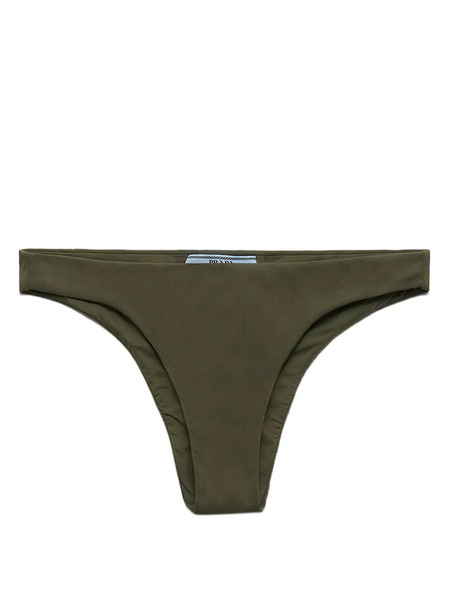  Prada Fine-ribbed Bikini Bottom - Green 