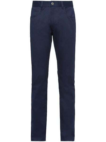  Prada Five-pocket Stretch Drill Jeans - Blue 