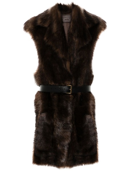  Prada Fur Gilet - Brown 