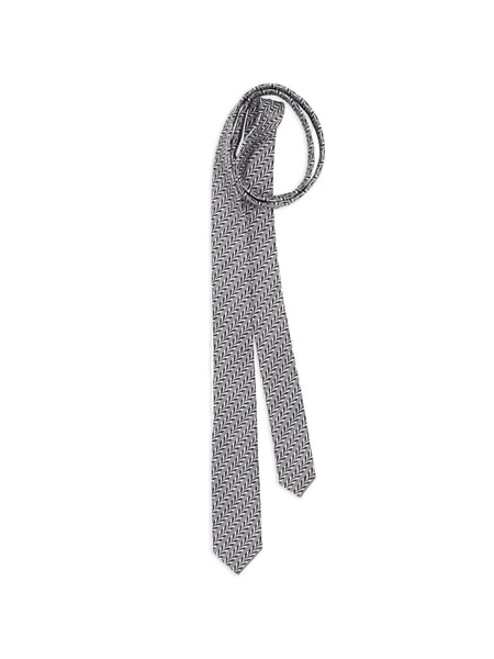  Prada Geometric Tie - Grey 