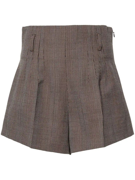  Prada High-waist Tailored Shorts - Brown 