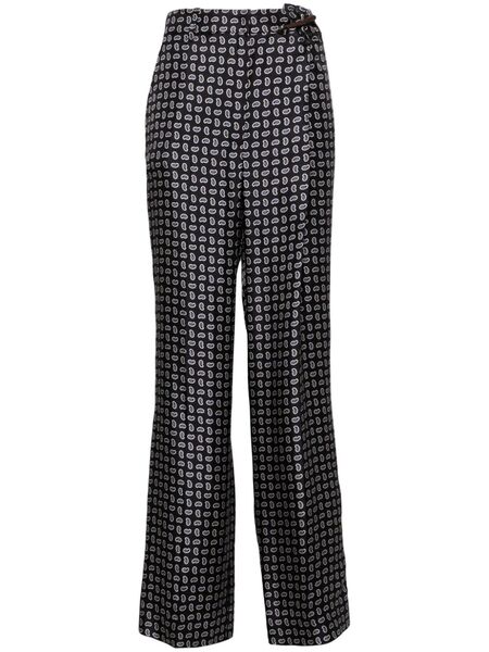  Prada High-waist Twill Pants - Blue 