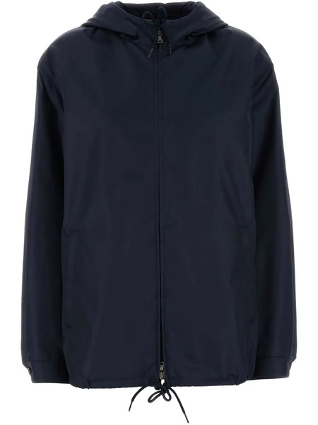  Prada Hooded Bomber Jacket - Blue 