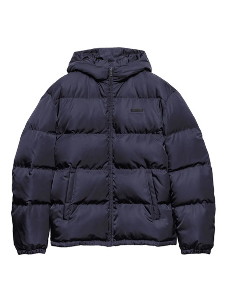  Prada Hooded Padded Jacket - Blue 