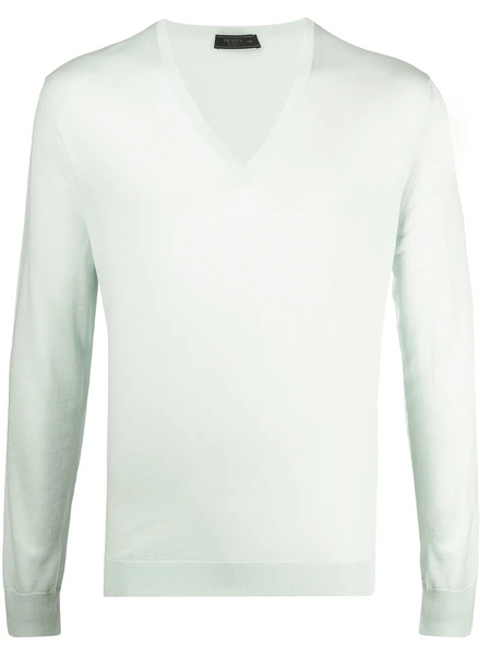  Prada Knitted Long-sleeve Jumper - Green 