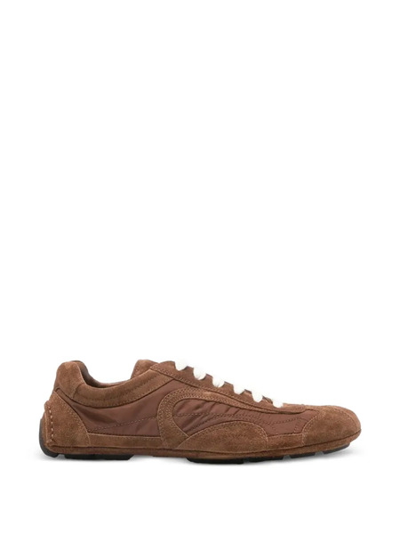  Prada Lace-up Sneakers - Brown 