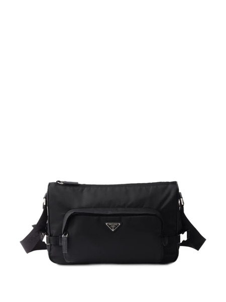  Prada Large Re-nylon Messenger Bag - Black 