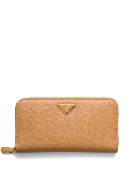  Prada Large Saffiano Leather Wallet - Neutrals 