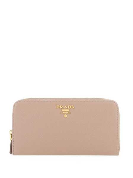  Prada Large Saffiano Leather Wallet - Pink 