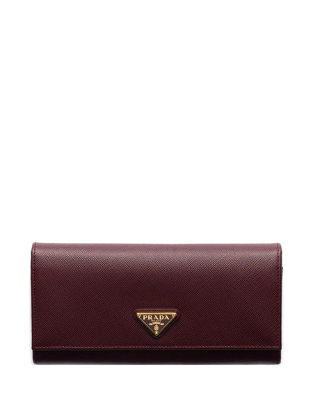  Prada Large Saffiano Leather Wallet - Red 