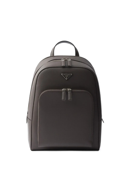  Prada Leather Backpack - Grey 
