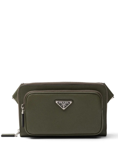  Prada Leather Belt Bag - Green 