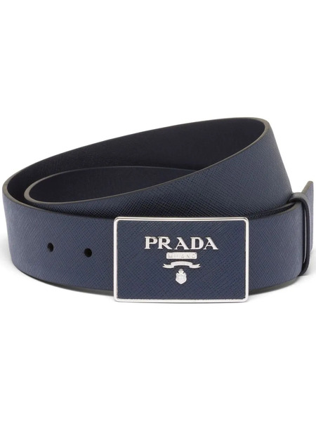  Prada Leather Belt - Blue 