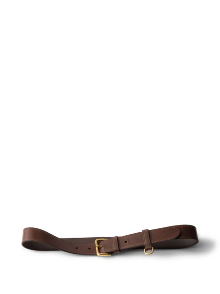  Prada Leather Belt - Brown 