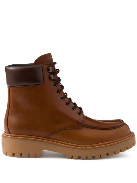  Prada Leather Boots - Brown 