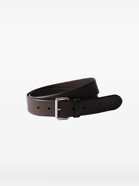  Prada Leather Buckle Belt - Brown 