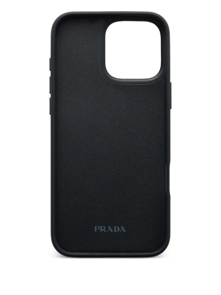  Prada Leather Iphone 16 Pro Max Case - Black 