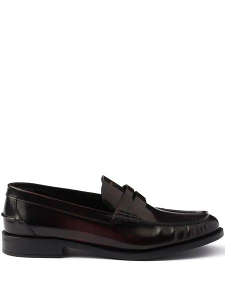  Prada Leather Loafers - Red 