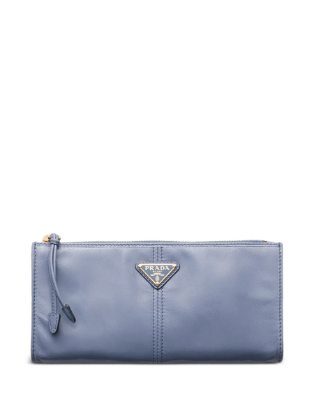  Prada Leather Pouch - Blue 