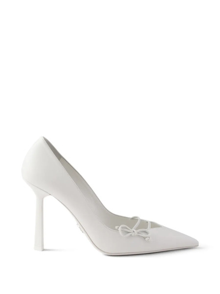  Prada Leather Pumps - White 