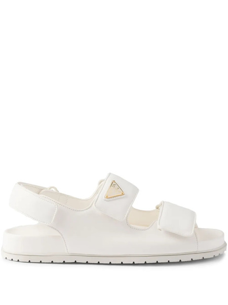  Prada Leather Sandals - White 