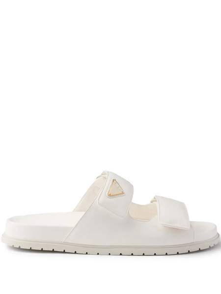  Prada Leather Slides - White 