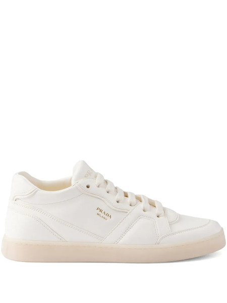 Prada Leather Sneakers - Neutrals 