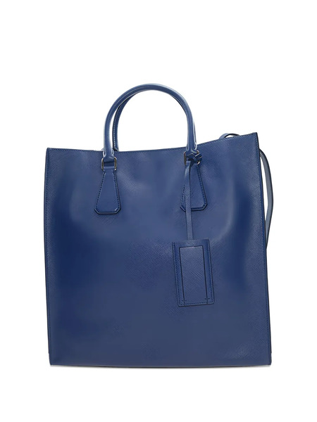  Prada Leather Top-handle Tote Bag - Blue 