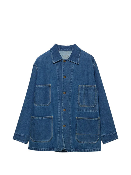  Prada Light Denim Blouson Jacket - Blue 