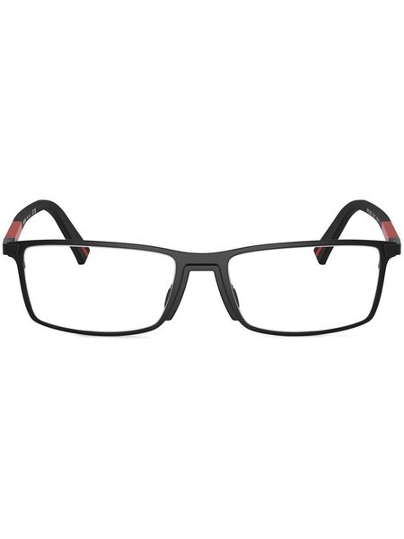  Prada Linea Rossa Ps 53qv Rectangle-frame Glasses - Black 