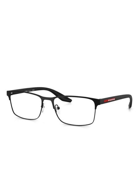  Prada Linea Rossa Rectangle-frame Glasses - Black 