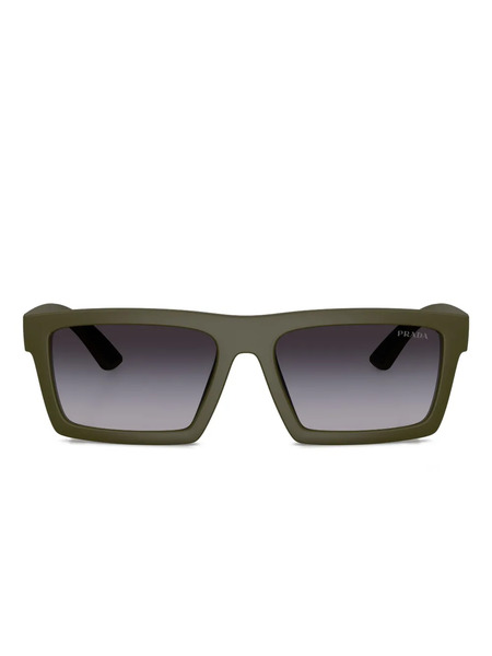  Prada Linea Rossa Rectangle-frame Sunglasses - Green 