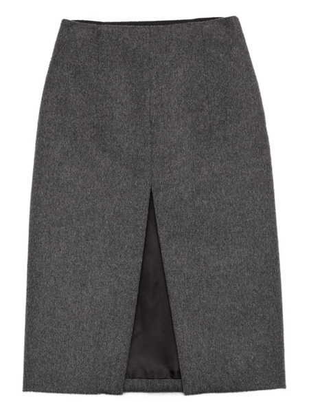  Prada Loden Pencil Skirt - Grey 