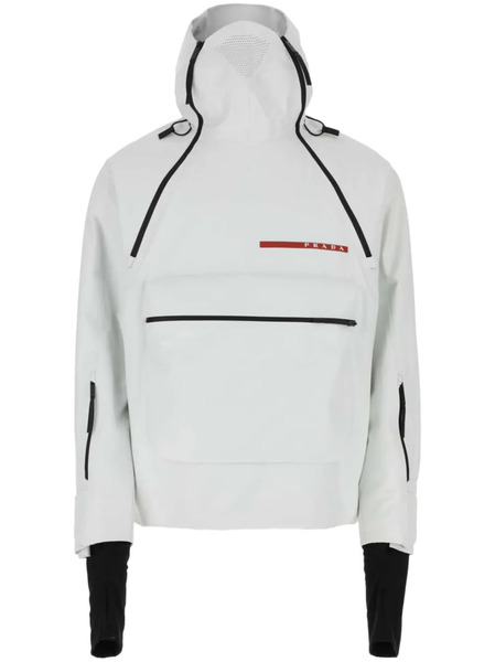  Prada Logo-appliqué Padded Ski Jacket - Neutrals 