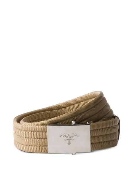  Prada Logo Belt - Neutrals 