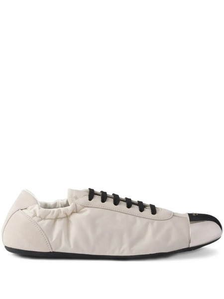  Prada Logo-debossed Sneakers - Neutrals 