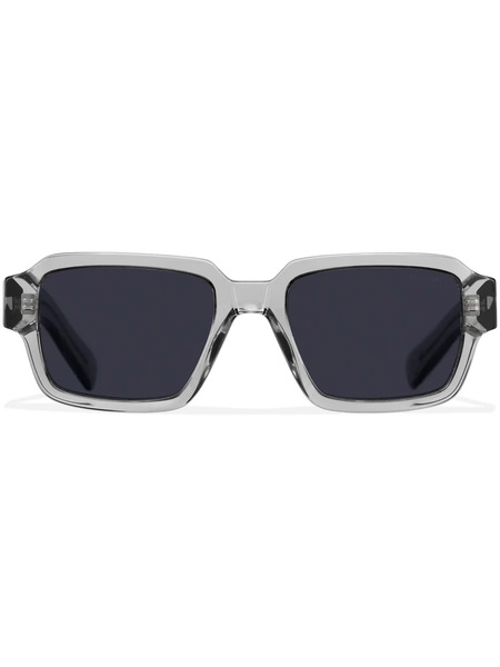  Prada Logo-detail Square-frame Sunglasses - Grey 