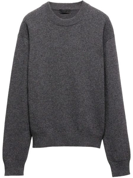  Prada Logo-patch Sweater - Grey 