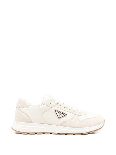  Prada Logo-plaque Sneakers - Neutrals 