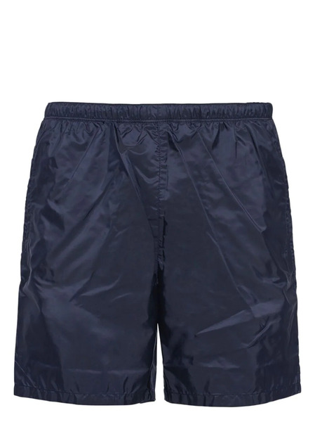  Prada Logo-plaque Swim Shorts - Blue 