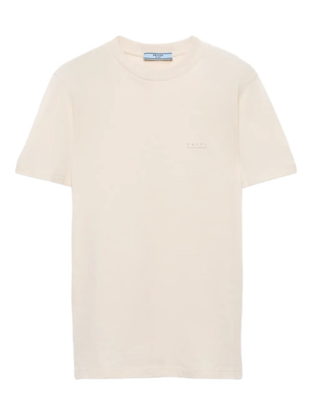  Prada Logo-print T-shirt - Neutrals 