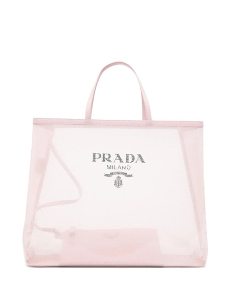  Prada Logo-print Tote Bag - Pink 