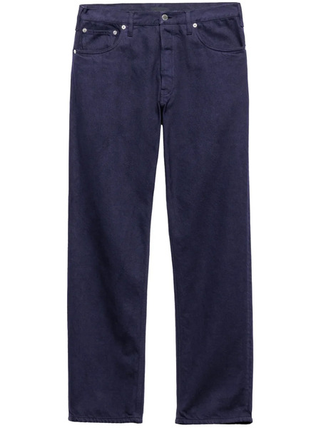  Prada Logo Straight Jeans - Blue 