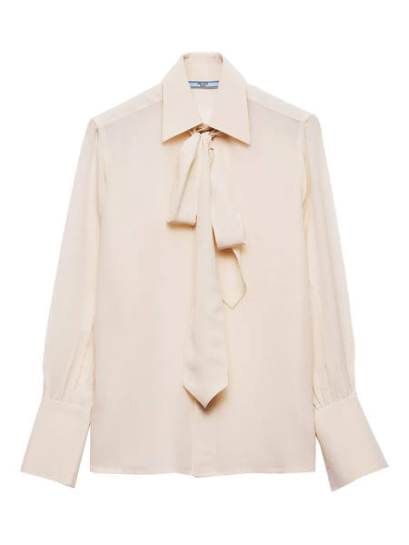  Prada Marocain Shirt - Neutrals 