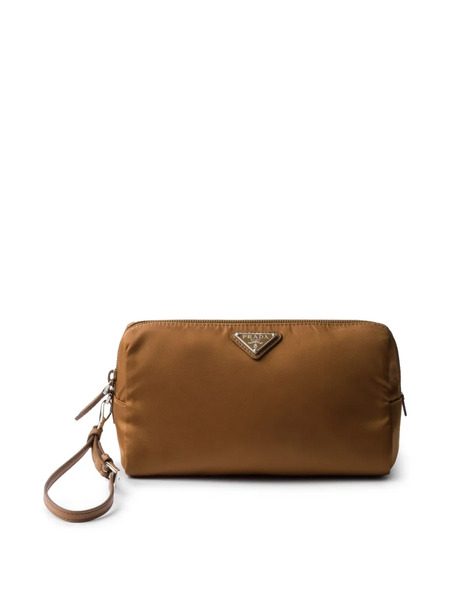  Prada Medium Re-nylon Pouch - Brown 