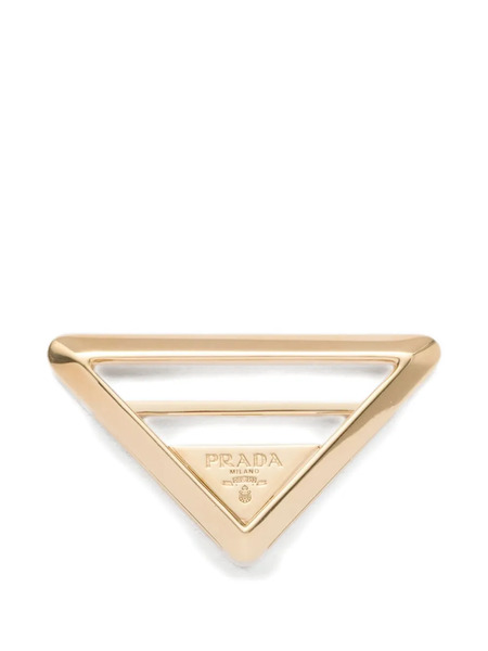  Prada Metal Scarf Ring - Gold 